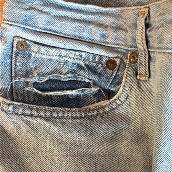 Agolde Light Blue Straight Jeans - Picture 6 of 6